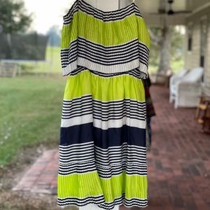Max & Cleo Striped Sleeveless Dress